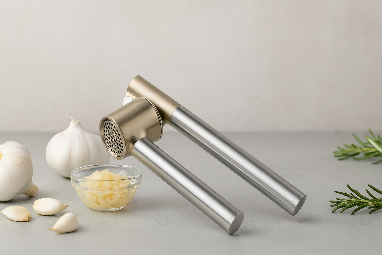 Garlic Press Stainless Steel Mincer Crusher